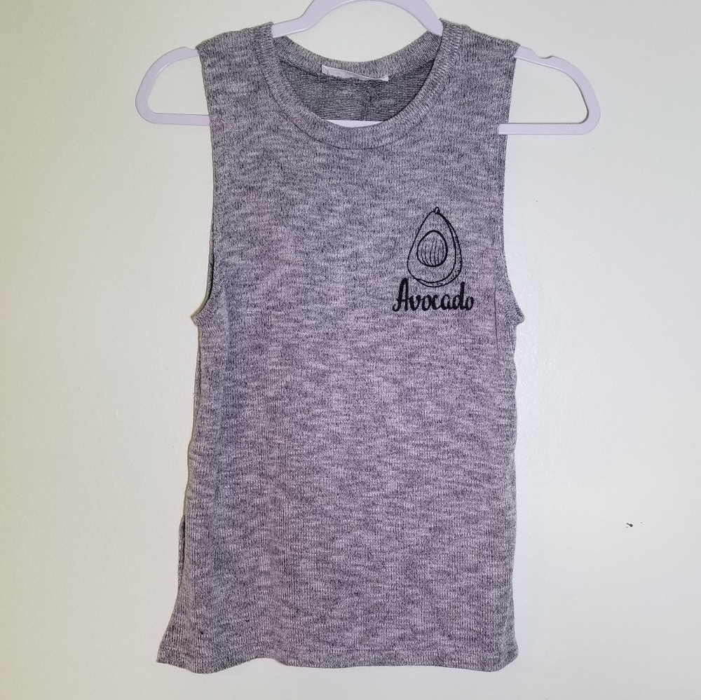 COPY - IT CLOSET | Avocado Graphic Super Soft Tank Grey Size S